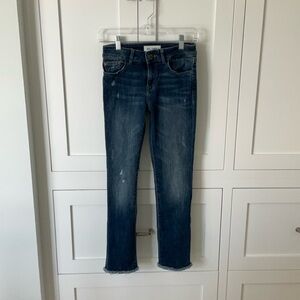 DL1961 “MARA” Blue Skinny Jeans with Natural Fading